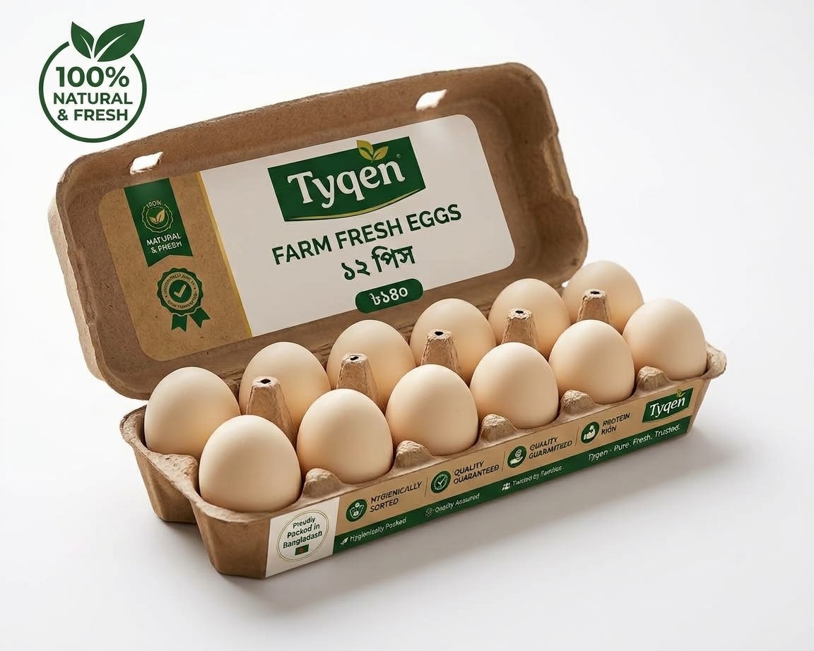 Tyqen Farm Fresh Eggs 12Pieces